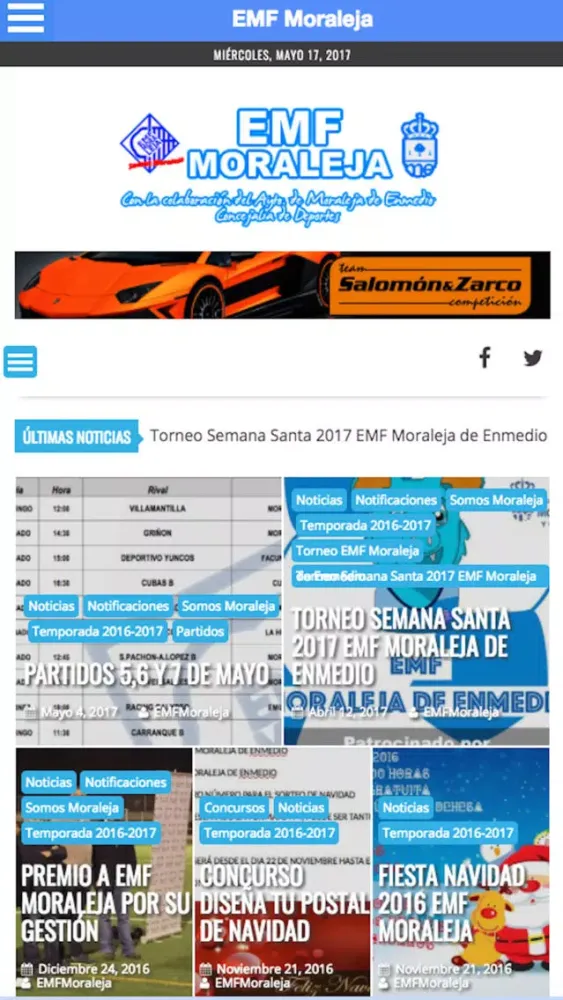 Capturas de tela do EMF Moraleja