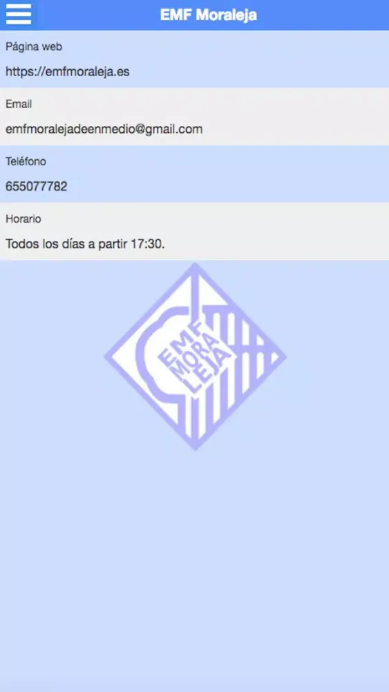 Capturas de tela do EMF Moraleja