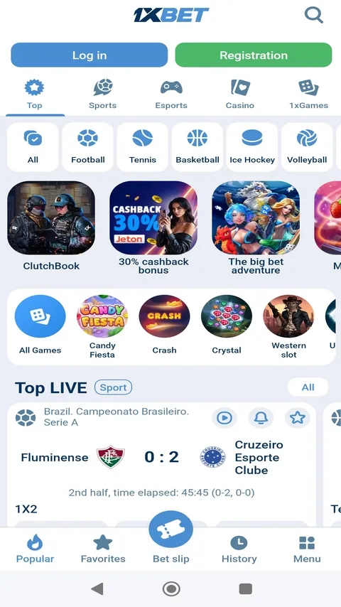 Ảnh chụp màn hình của 1xBet Games 2025