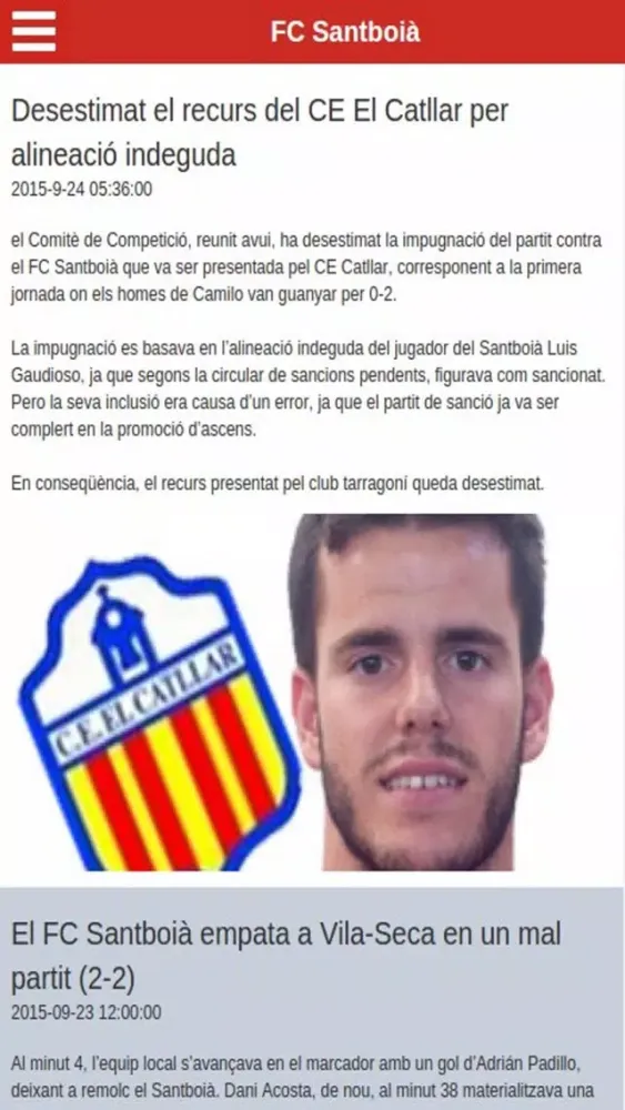 Tangkapan skrin Santboia FC