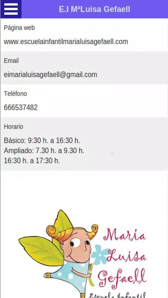 Zrzuty ekranu E.I. Mª Luisa Gefaell