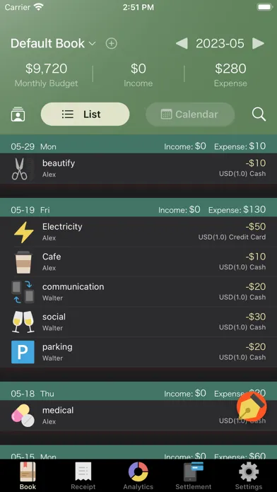 Expendee: Budget Collaboration Screenshots