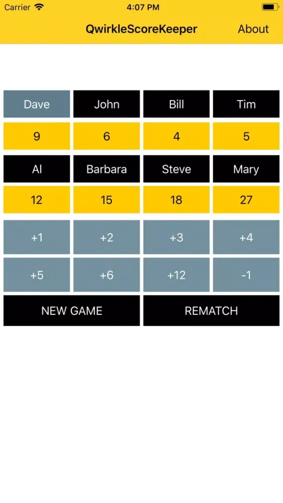 Games Score Keeper سکرین شاٹس