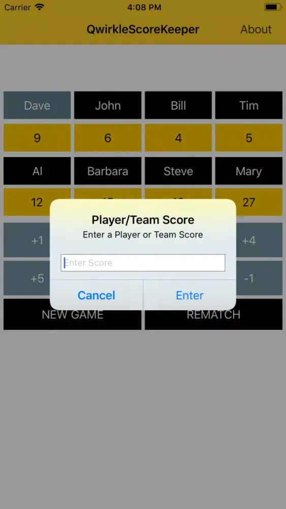 Games Score Keeper سکرین شاٹس