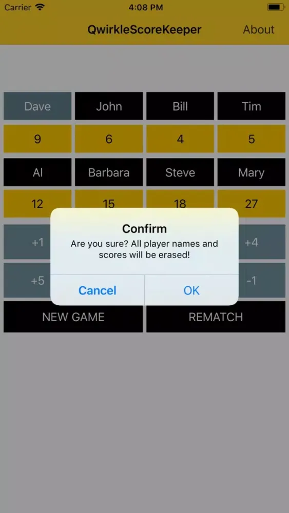 Games Score Keeper سکرین شاٹس