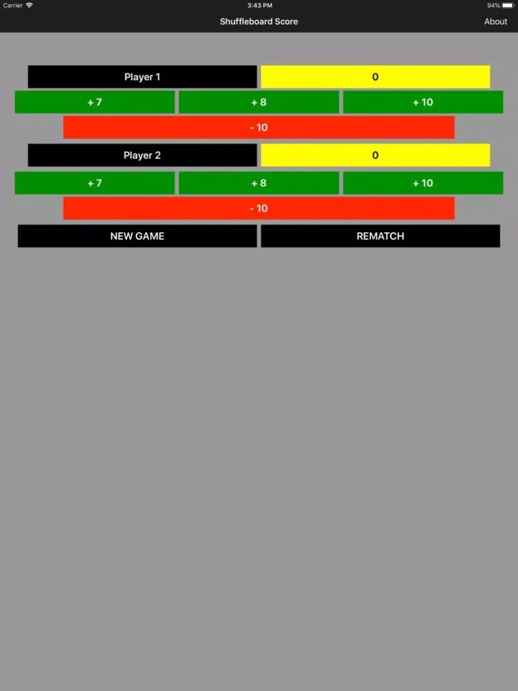 Shuffleboard Score Keeper iPad  स्क्रीनशॉट