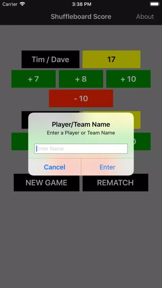 Shuffleboard Score Keeper स्क्रीनशॉट