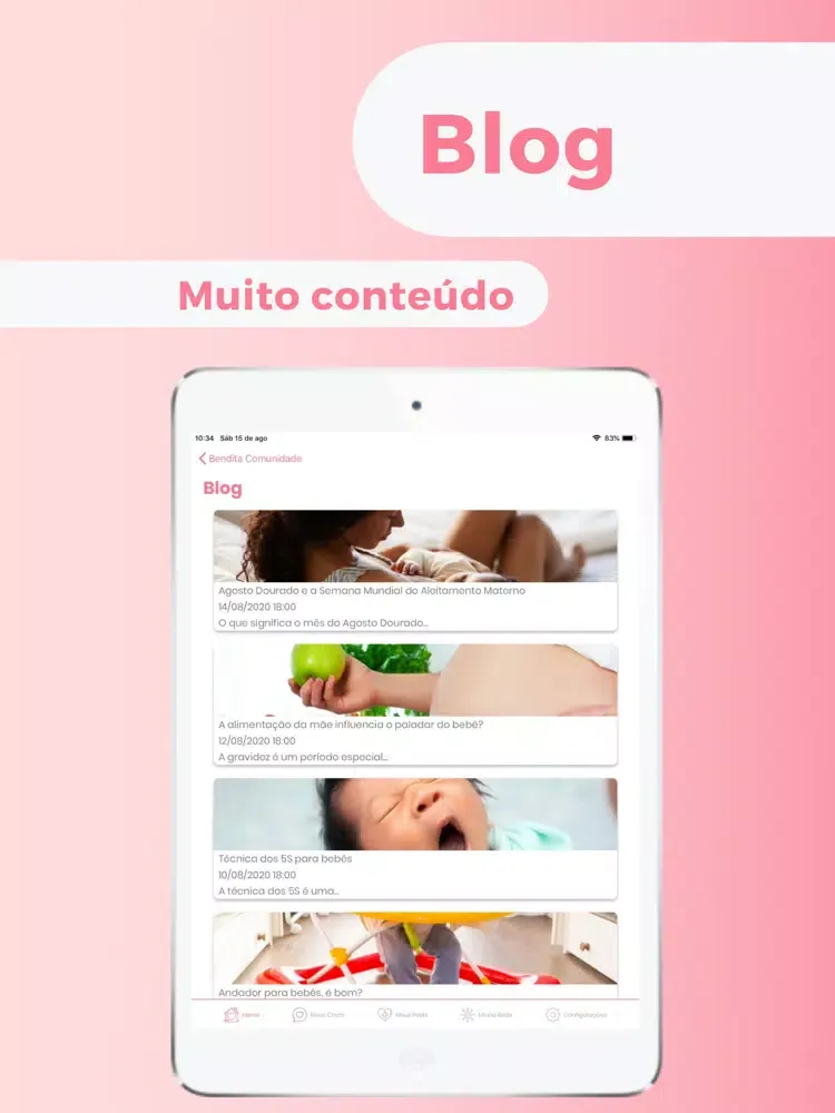 Ảnh chụp màn hình của Benditas Mães iPad 