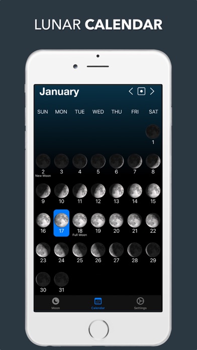 تصاویر Lunar Phase Widget