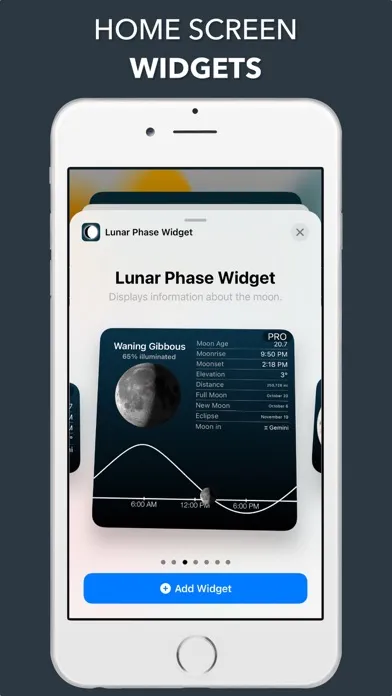 Zrzuty ekranu Lunar Phase Widget