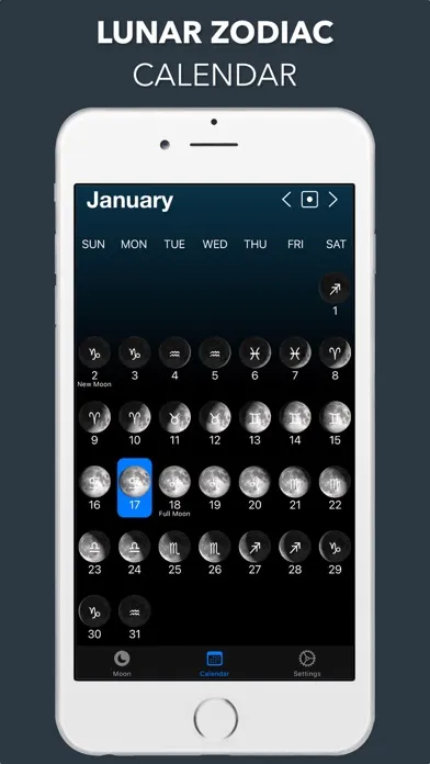 Zrzuty ekranu Lunar Phase Widget