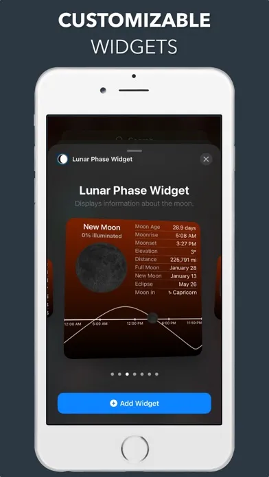 Zrzuty ekranu Lunar Phase Widget