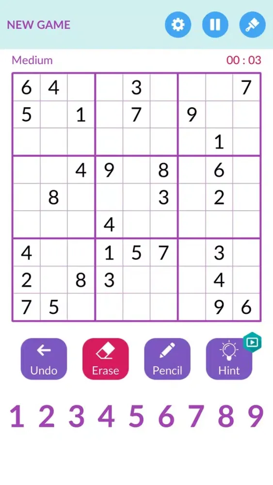 Zrzuty ekranu Sudoku Pro 5000
