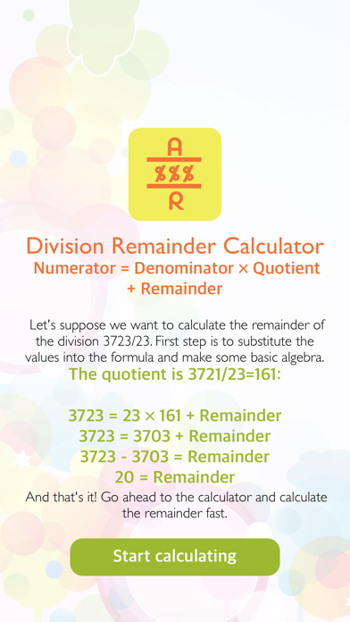Remainder Division Calculator Screenshots