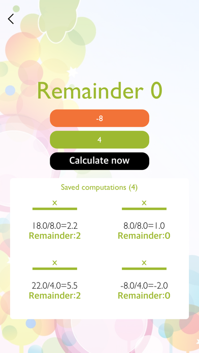 Remainder Division Calculator Screenshots