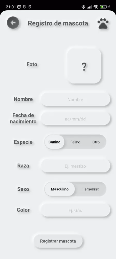 Carnet de control para mascota Screenshots