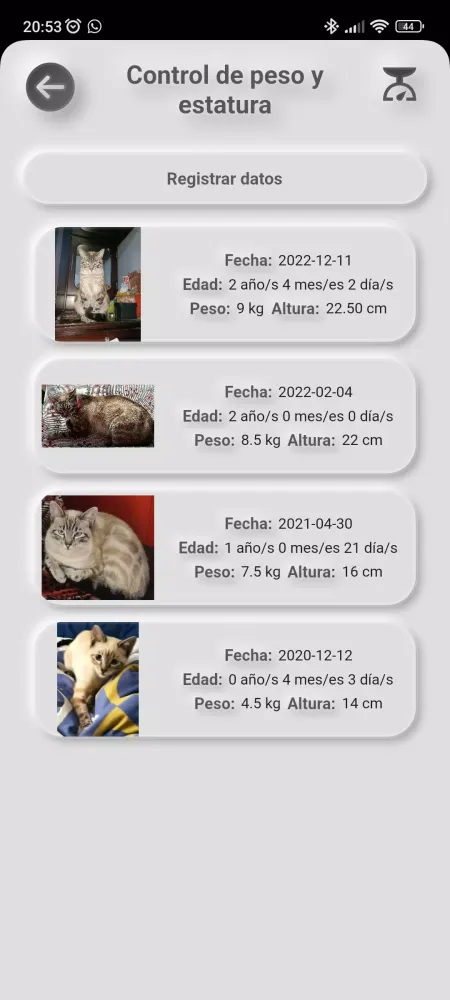 Carnet de control para mascota Screenshots