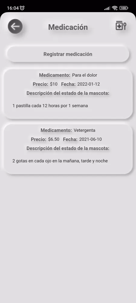 Carnet de control para mascota Screenshots