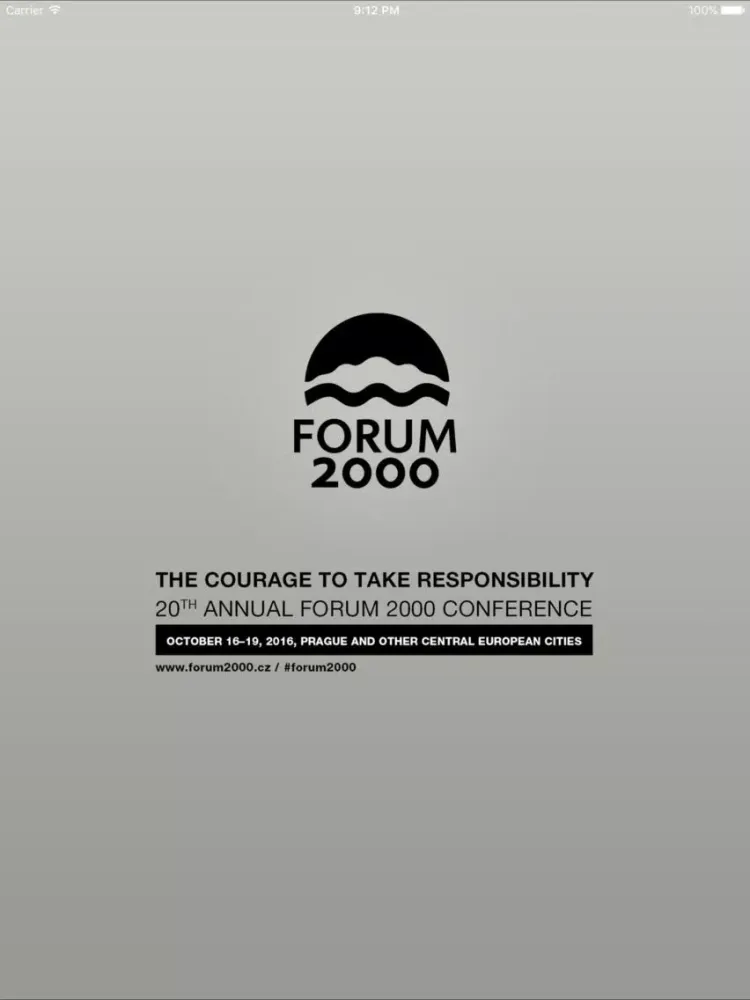 Forum 2000 app iPad  Screenshots