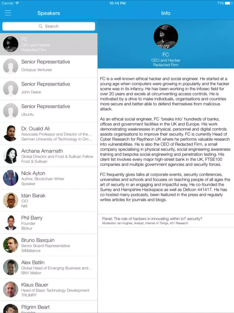 IoT Tech Expo Global iPad  Ekran Görüntüleri