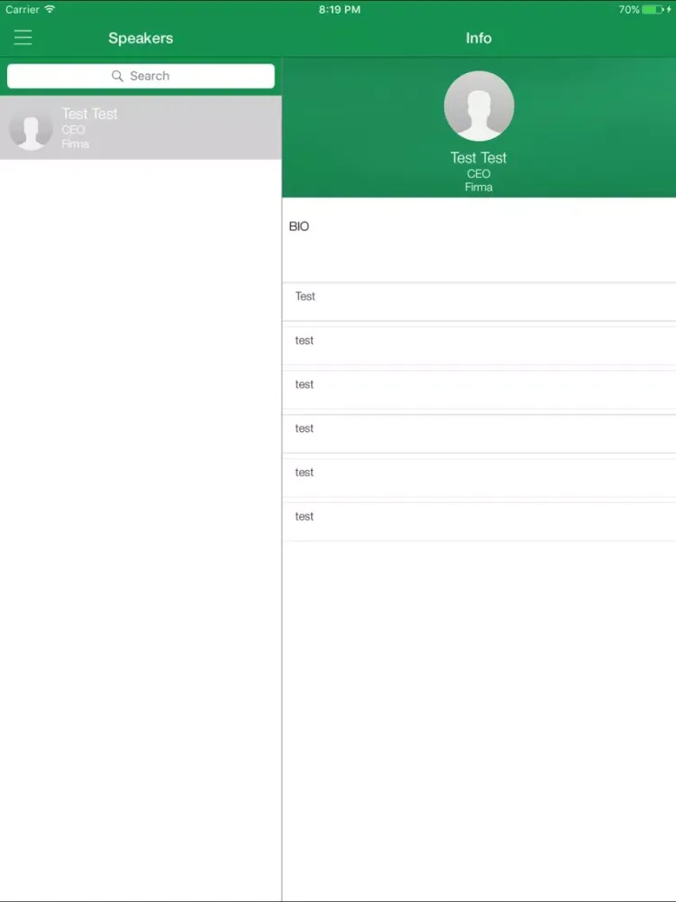 Capturas de tela do The Voice of PF iPad 