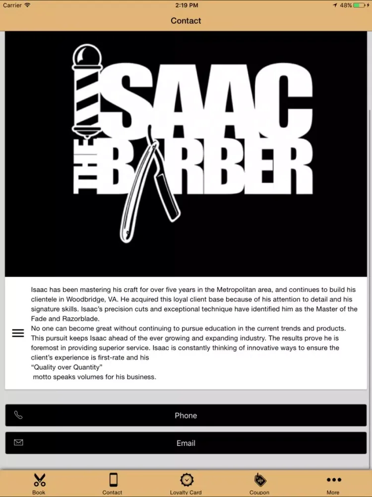 تصاویر ISAACtheBARBER iPad 