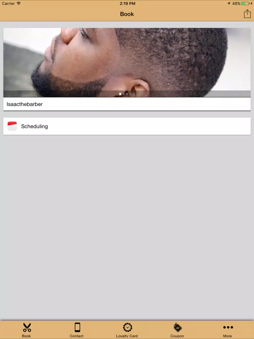 ISAACtheBARBER iPad  स्क्रीनशॉट