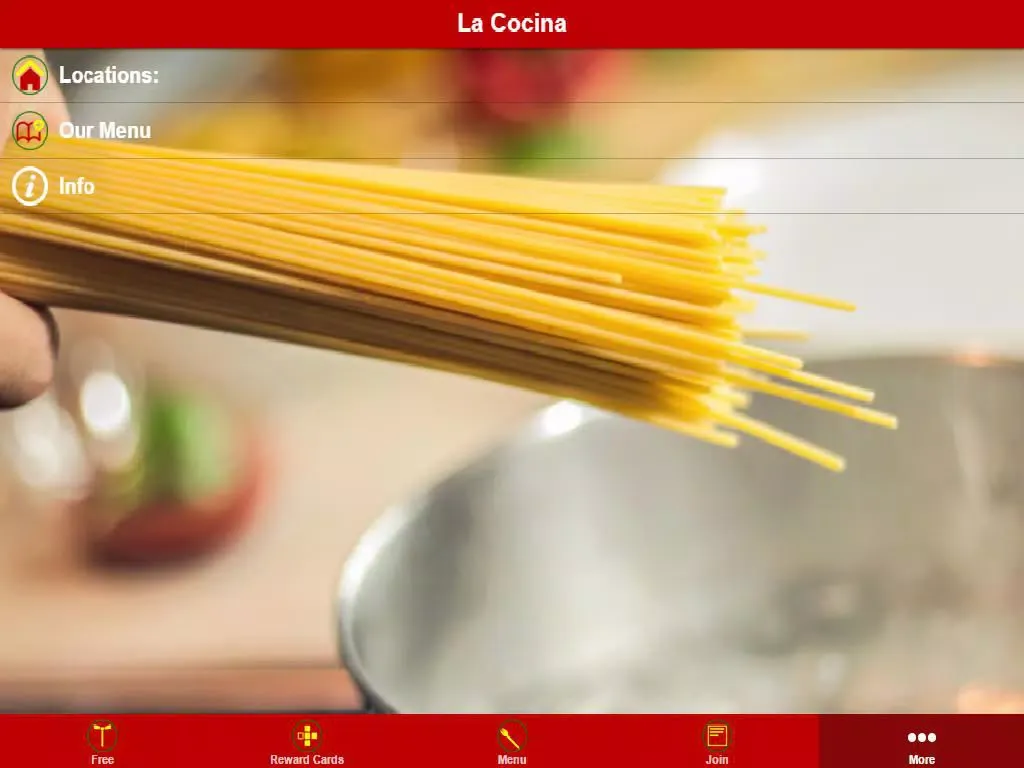 Tangkapan layar La Cocina iPad 