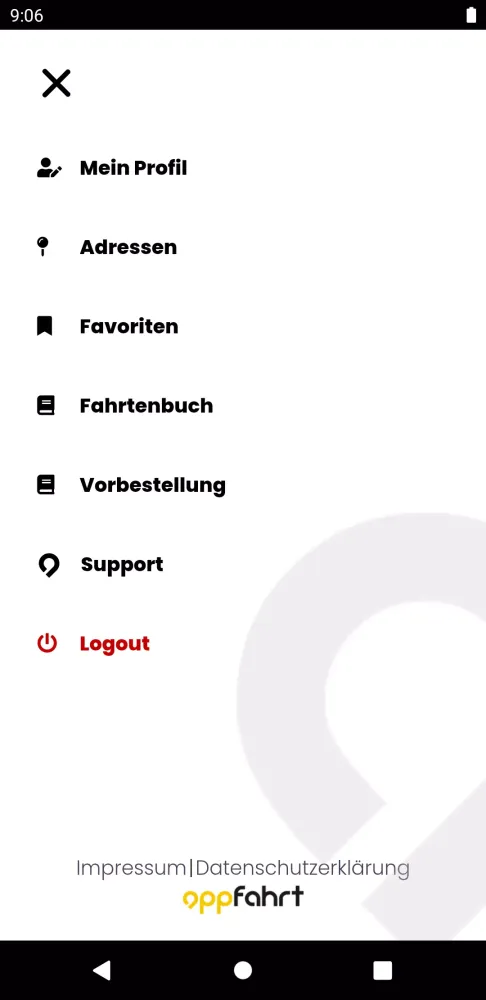 Screenshot di Appfahrt Taxi-App