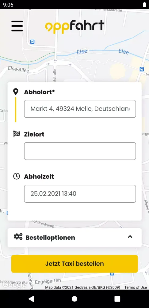 Screenshot di Appfahrt Taxi-App