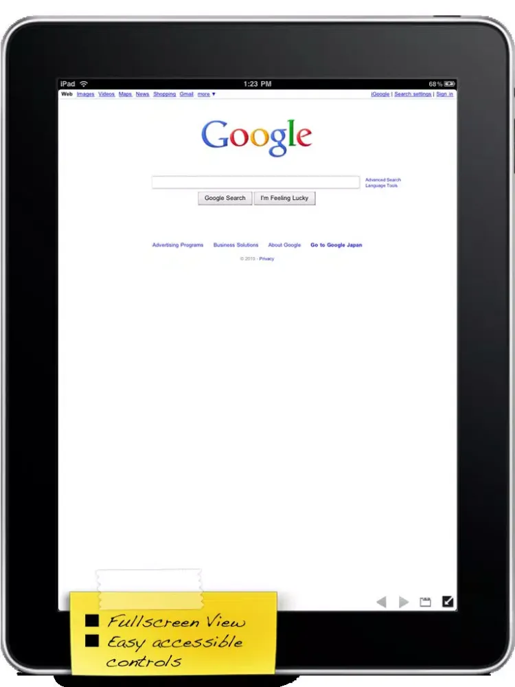 Tangkapan layar Private Browser With Fullscreen & Multi-Tabs Lite iPad 