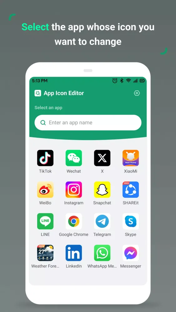 Tangkapan layar App Icon Editor