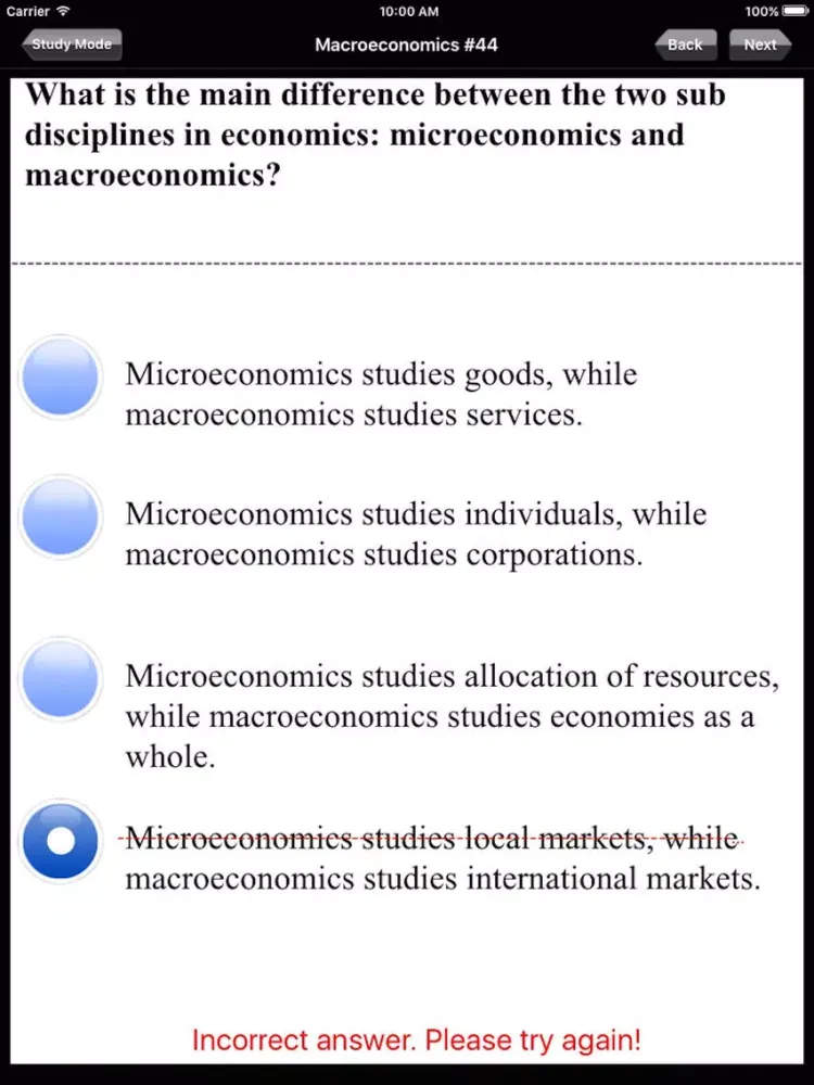 AP Macroeconomics Exam Prep iPad  Screenshots