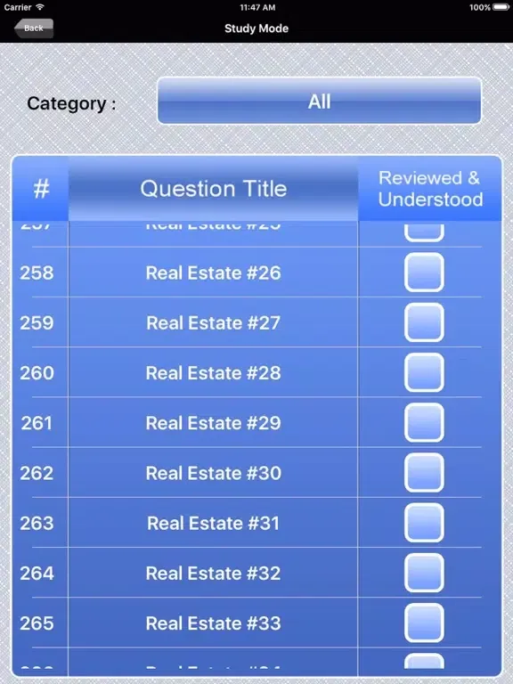 Tangkapan skrin Arizona Real Estate Exam Prep iPad 