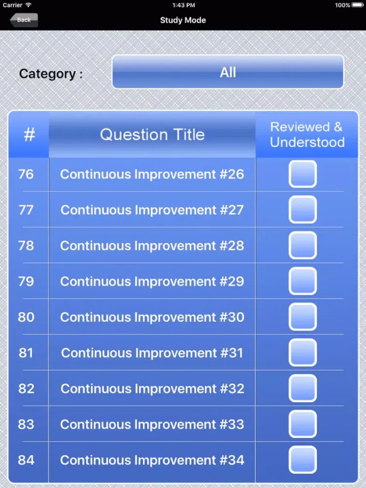 Captures d'écran de Lean Bronze Exam Prep iPad 