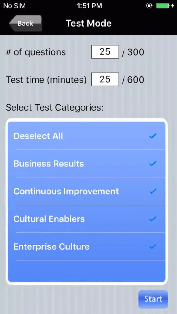 Captures d'écran de Lean Bronze Exam Prep