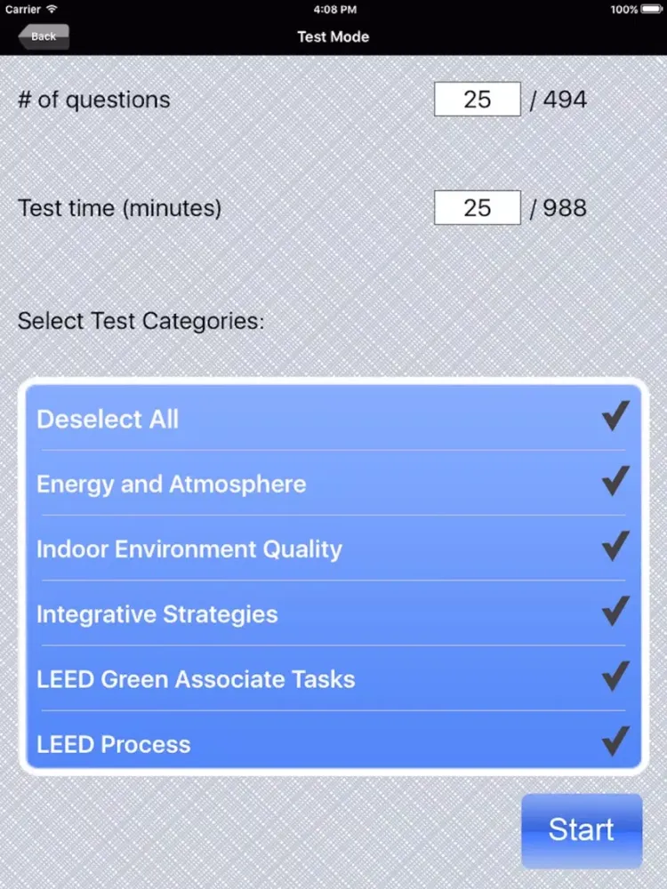 LEED Green Associate Exam Prep iPad  Screenshots