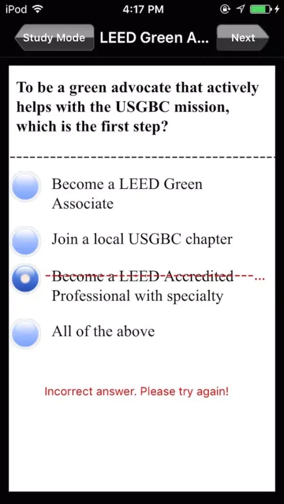 LEED Green Associate Exam Prep Screenshots