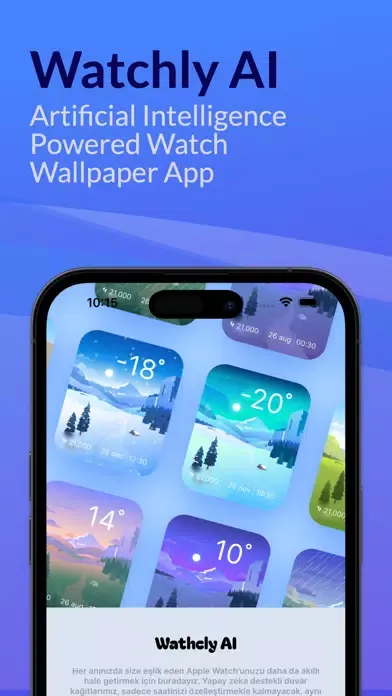 ภาพหน้าจอของ Watchly AI - Watch Faces App