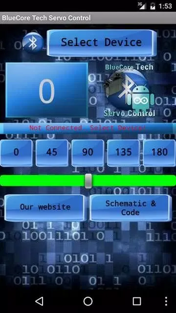 BlueCore_Tech_Servo_Control Screenshots