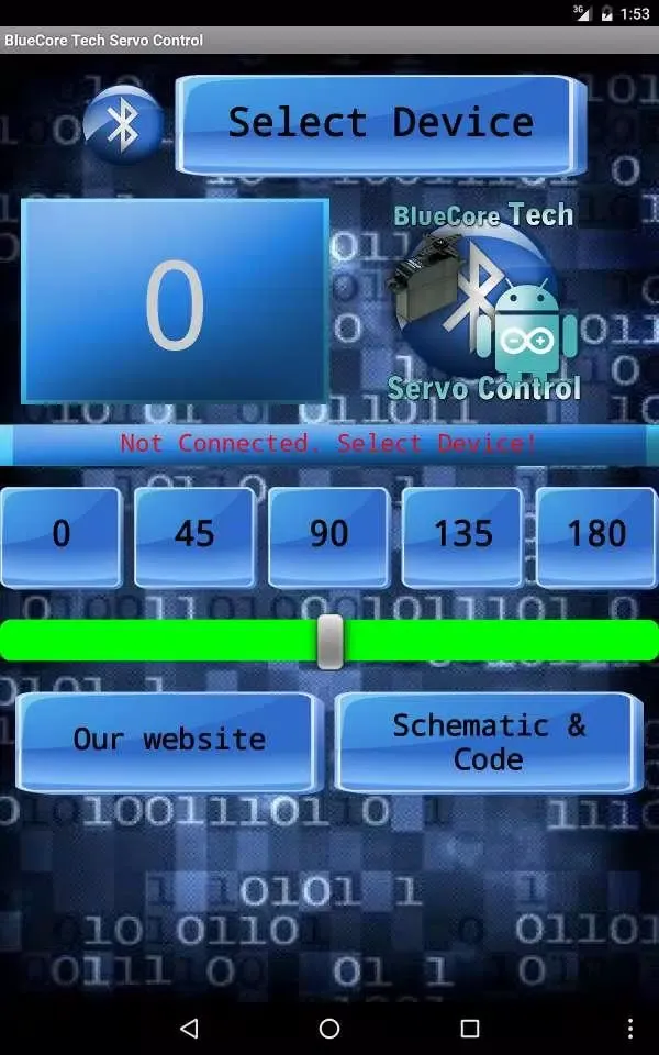 BlueCore_Tech_Servo_Control Screenshots
