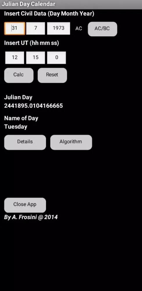 Screenshot di Julian_Day