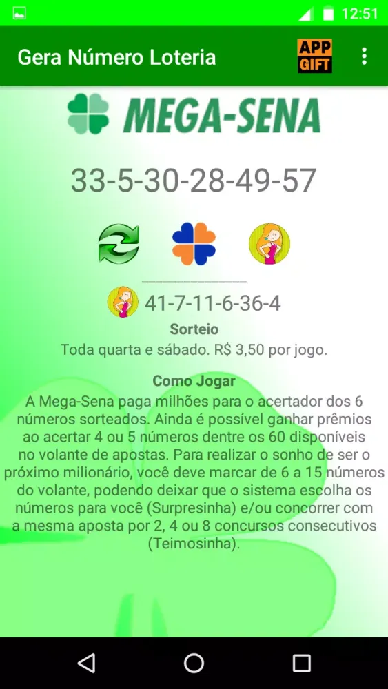 Gera Número Loteria Screenshots