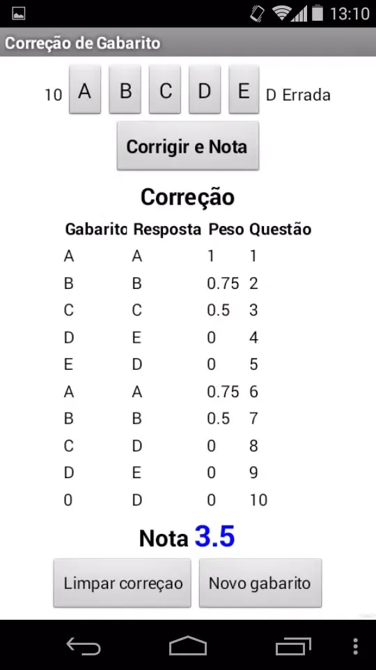 Gabarito Correção应用截图