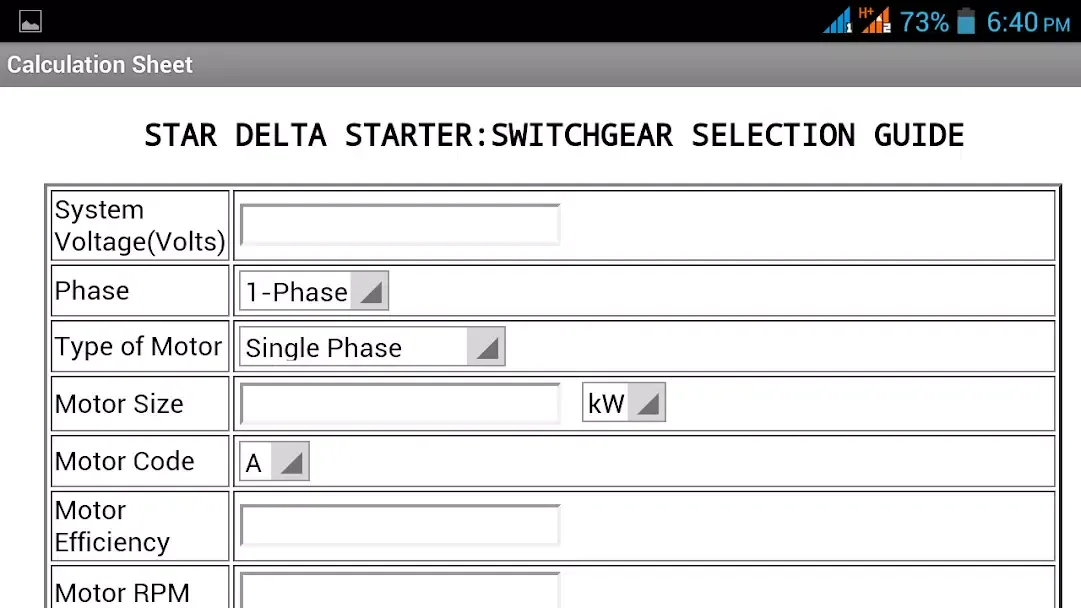 Star Delta Starter 스크린샷