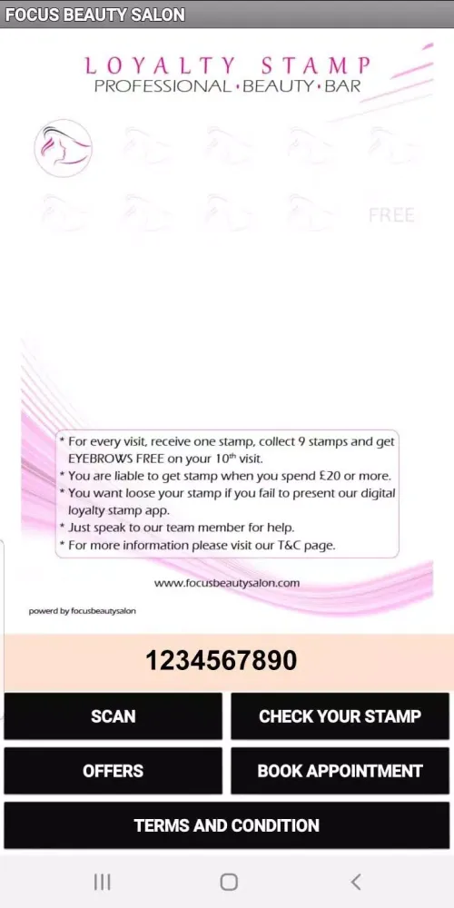 FOCUS BEAUTY SALON স্ক্রিনশট