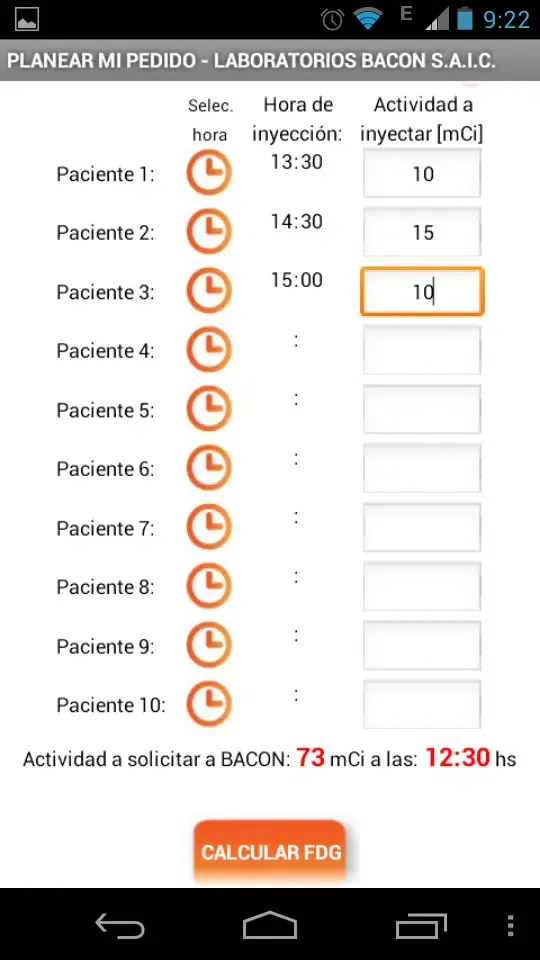 Planear Mi Pedido de FDG Screenshots