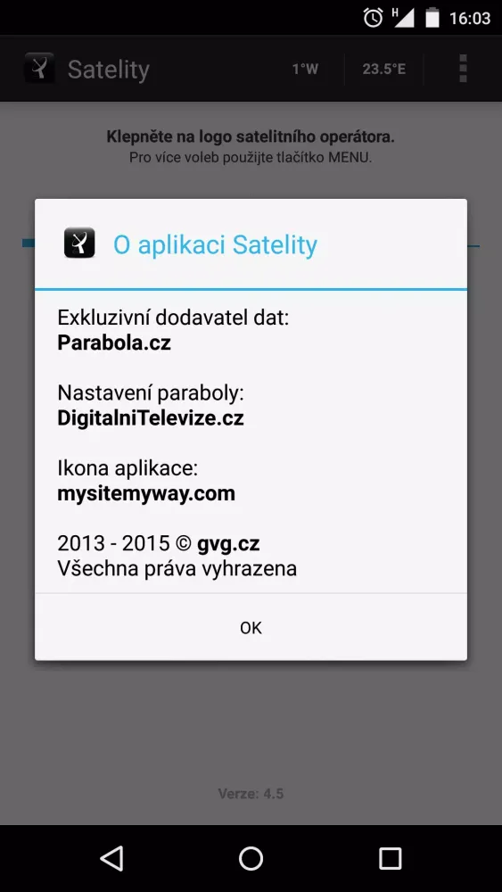 Satelity Screenshots
