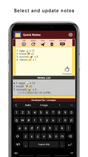 Quick Notes スクリーンショット