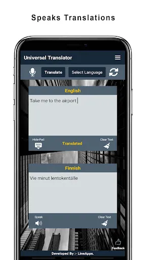 Ảnh chụp màn hình của Universal Translator